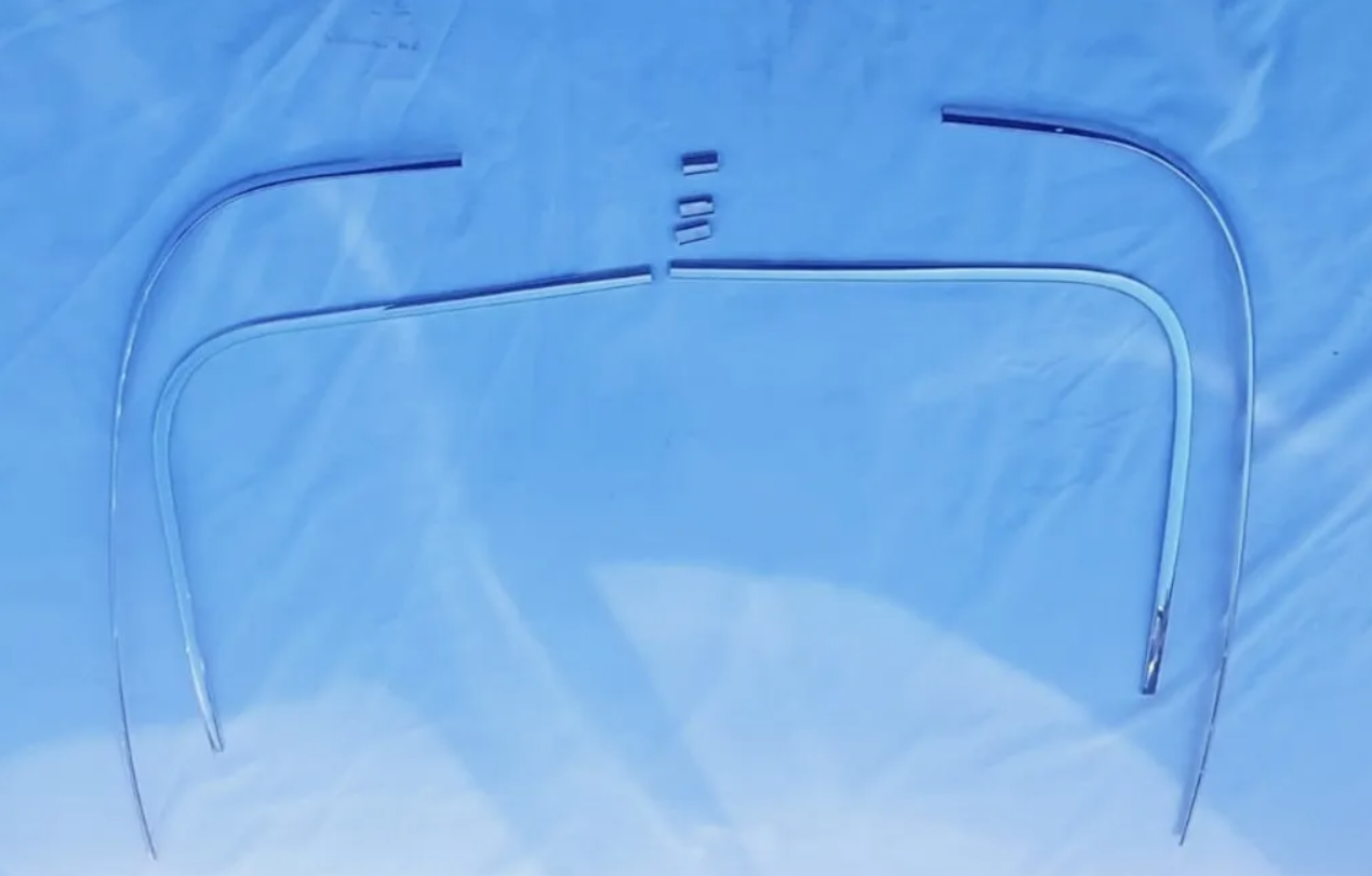 Jogo Frisos Ford F100 Capo Paralama Traseiro Calha Lateral